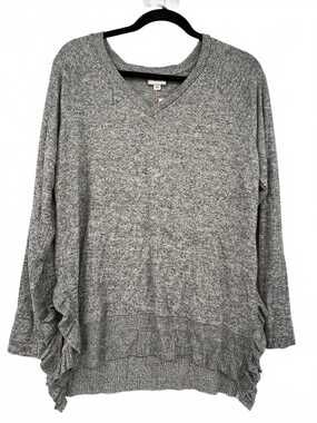 Postmark Gray V-Neck Sweater | Women’s Regular S Knit Top